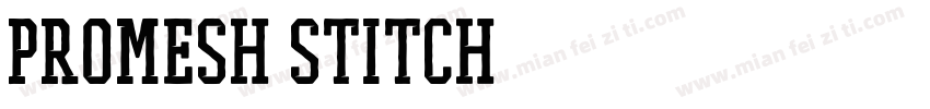 PROMESH Stitch字体转换